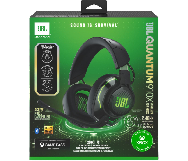 JBL QUANTUM 910 X WL czarno-zielone - 1132156 - zdjęcie 13